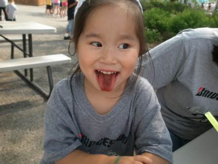 Addisyn with Sno-Cone tongue
